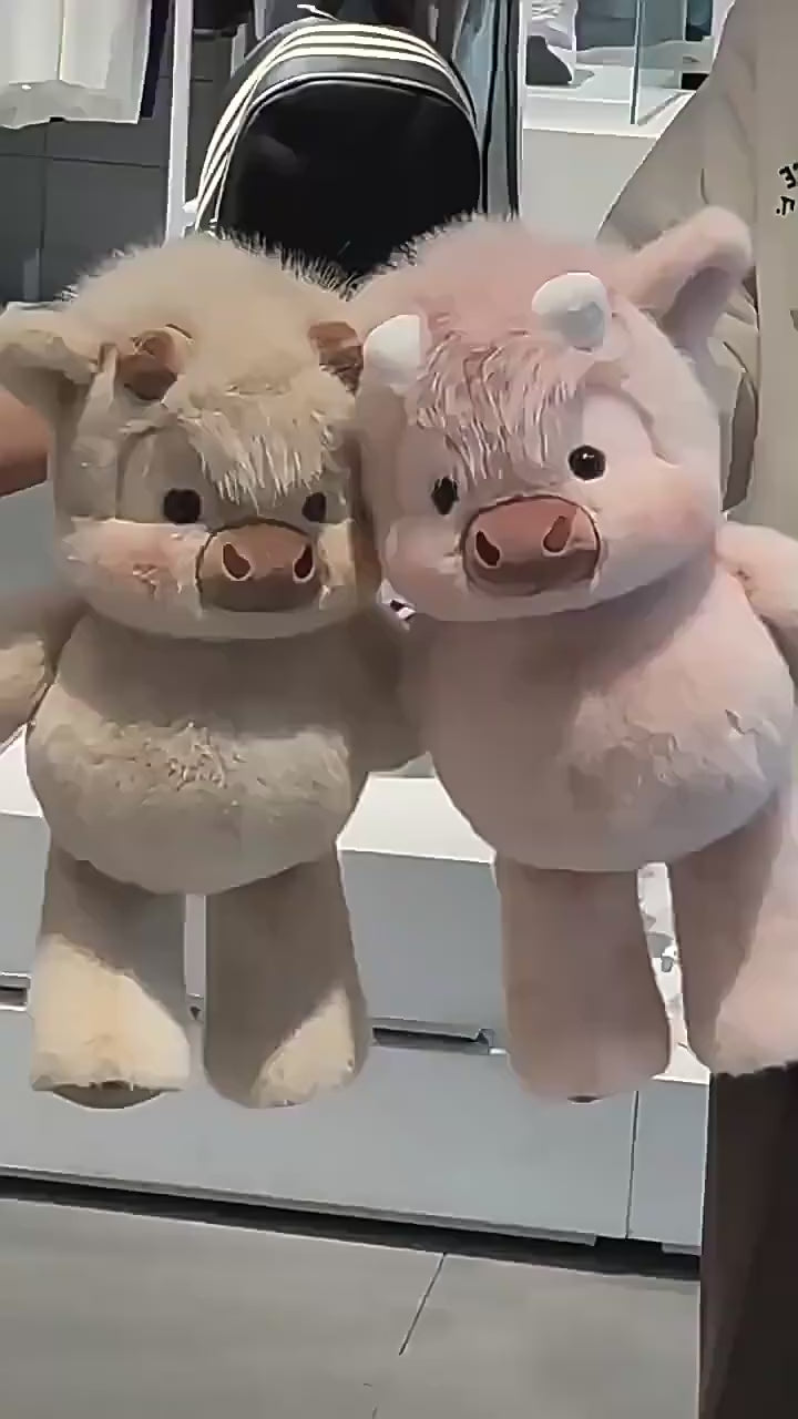 Adorable Highland Cattle Plush Toy 40cm
